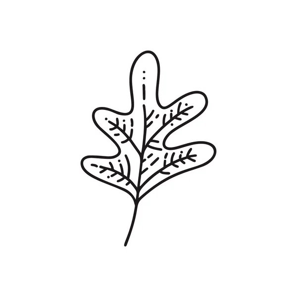 Folha de Monoline do outono do logotipo da árvore. Esboço emblema em estilo linear. Ícone abstrato de vetor de design de produtos naturais, loja de flores, cosméticos, conceitos de ecologia, saúde, spa — Vetor de Stock