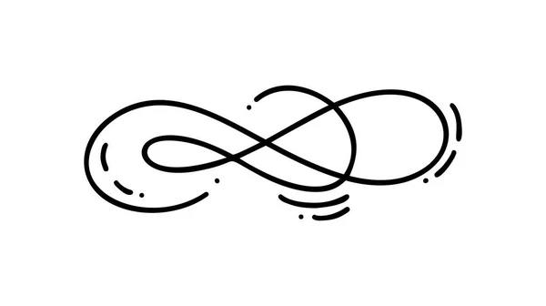 Ručně kreslenou specializovaní kaligrafie skandinávské lidové vzkvétat vektorová grafika. Designový prvek pro svatby a Valentýn, blahopřání k narozeninám — Stockový vektor