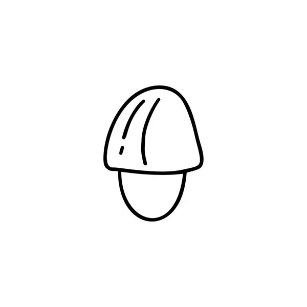 Jeden monochromatický monolinový hub, ručně kreslené ozdobné čáry, ilustrace vektorových Doodle izolovaných na bílém pozadí — Stockový vektor
