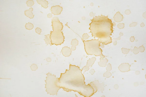 Coffee or tea stains and traces - modern isolated on white background. Splashes of cups, mugs and drops. Use this high quality set for your menu, bar, cafe, restaurant — Stock Photo, Image