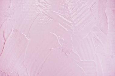 Pembe harç duvar doku akrilik. El uygulamalı harç duvarı. Metin yerine sahip arka plan