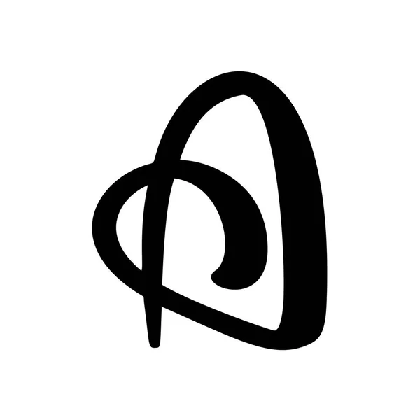 Logotipo en la forma de la letra A, idea abstracta del logotipo del negocio del alfabeto estilizado. Ilustración del vector abc — Archivo Imágenes Vectoriales