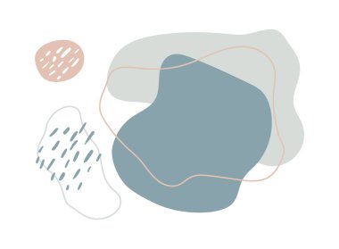 Vektör Scribble yaratıcı konuşma baloncukları arka plan. Metinleriniz için eşsiz bir stil ve modern fırça resmi, açık renkli soyut posterler. İllüstrasyon Clipart kopyalama alanı