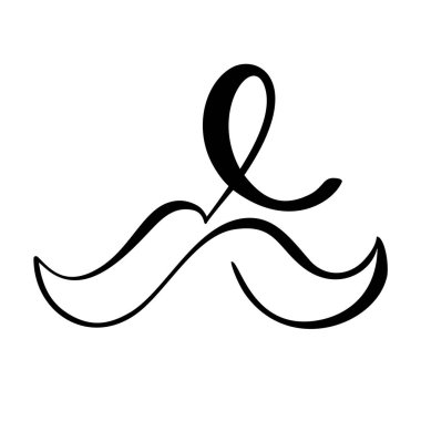 Hareket - prostat kanseri farkındalığı ayı. Erkek sağlığı konsepti. Kurdele ve bıyık. Poster, afiş, kart tasarımı için iyi