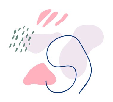 Vektör soyut Scribble yaratıcı konuşma balonları arka plan. Metinleriniz için eşsiz bir stil ve modern fırça tablosu, açık renkli posterler. İllüstrasyon Clipart kopyalama alanı