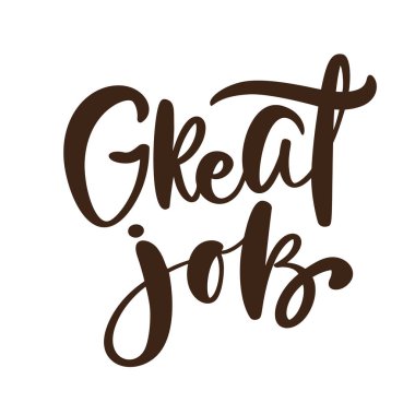 Pozitif alıntı yaparak harika bir iş çıkardın. Kaligrafi, iş kartı, afiş ve poster için ilham verici ve motive edici bir slogan