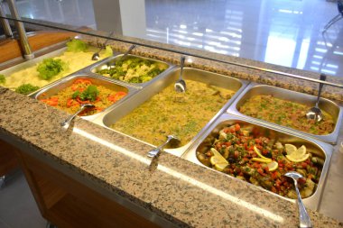 Restoranda açık büfe. Tablo açık büfe. Gıda