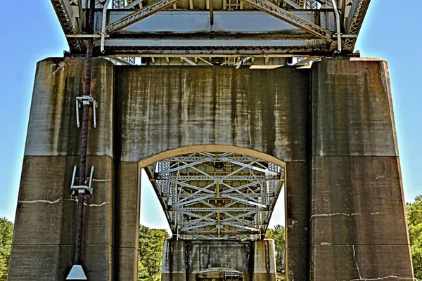 Unterseite Der Struktur Einer Brücke — Stockfoto