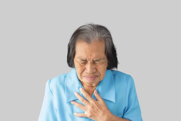 Heartburn adalah perasaan terbakar di dada orang . — Stok Foto