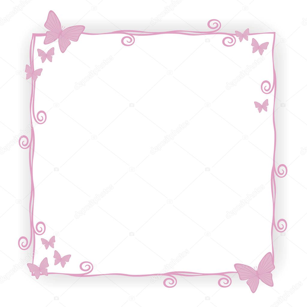 Download Princess frame border | Thin Pink Princess Frame Border ...