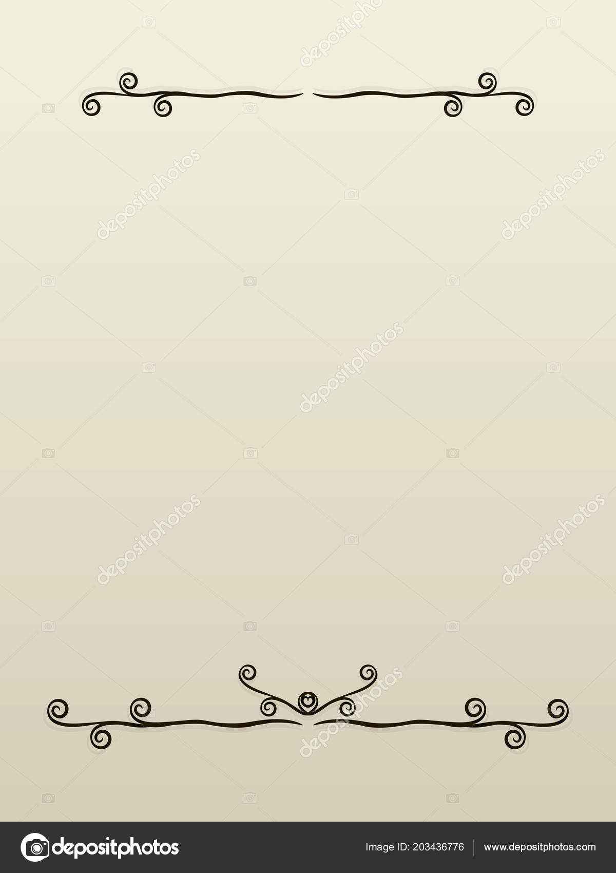 How To Decorate A Poem Paper Light Page Light Brown Paper Black