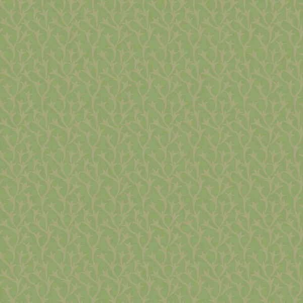 Vecteur Vert Floral Motif Naturel Sans Couture Avec Fond Branche — Image vectorielle