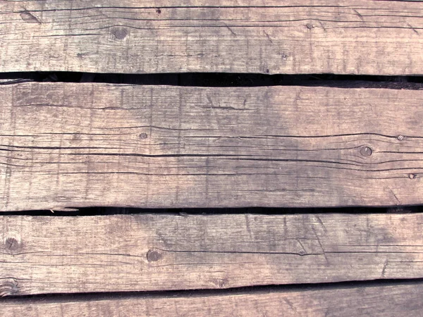 Oude houten achtergrond van horizontale grijze versleten boards. — Stockfoto