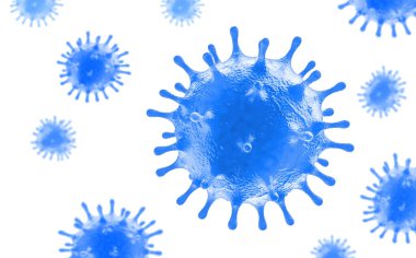 Coronavirus Covid-19 beyaz mikrobiyoloji ve Viroloji kavramında izole edildi..