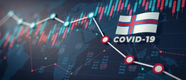 COVID-19 Coronavirüs Faroe Adaları Ekonomik Etki Görüntüsü.