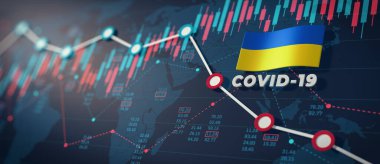 COVID-19 Coronavirüs Ukrayna Ekonomik Etki Görüntüsü.
