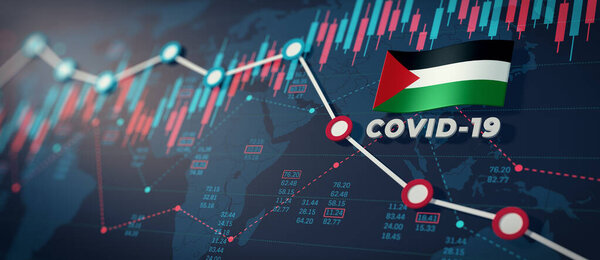 COVID-19 Coronavirus Palestine Economic Impact Concept Image.