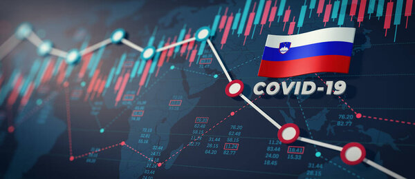 COVID-19 Coronavirus Slovenia Economic Impact Concept Image.