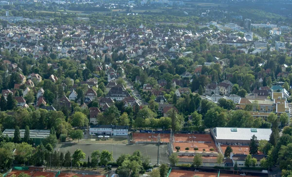 Deutschland Stuttgart Stadtblick Vom Fernsehturm Dschungel Und Himmel Auf Den — Stockfoto