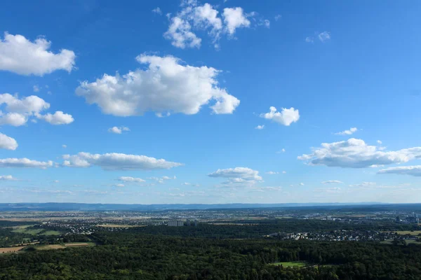 Verbazingwekkend Landschapsmening Mooie Bossen Uitzicht Alpine Bergen Idyllische Gebied Van Rechtenvrije Stockafbeeldingen