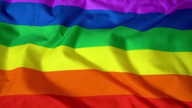 Tasarım için gey gökkuşağı arka planı. LGBT topluluğunun sembolü. Temizlik hareketindeki altı rengin gökkuşağı arkaplanı.