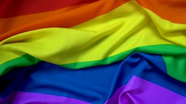 Tasarım için gey gökkuşağı arka planı. LGBT topluluğunun sembolü. Temizlik hareketindeki altı rengin gökkuşağı arkaplanı.