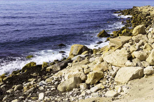 Background of sea stones and the sea for design