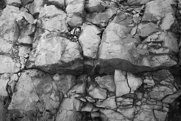 Textura Roca Negra Blanca Fondo Superficial Fondo Piedra Agrietada Natural — Foto de Stock