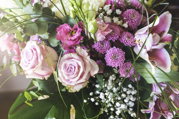 Bellissimo Sfondo Floreale Biglietto Auguri Matrimonio Della Mamma Compleanno Copia — Foto Stock