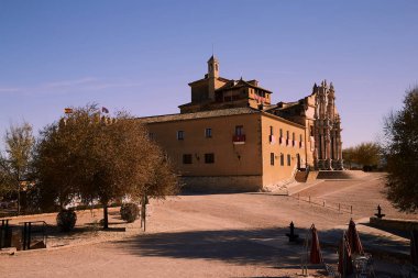 Caravaca, İspanya - 17 Kasım 2017: Caravaca De La Cruz Panoraması, İspanya 'da Murcia yakınlarındaki hac alanı