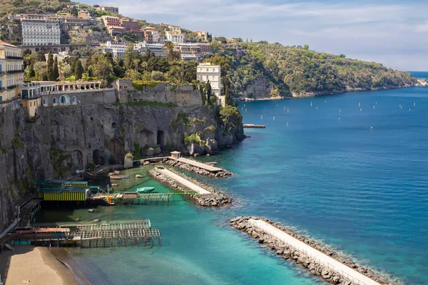 Vista Costa Golfo Nápoles Sorrento Itália — Fotografia de Stock