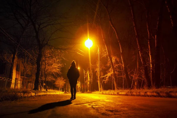 gece yalnız kadın