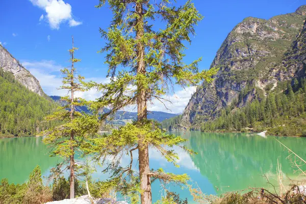 Idyllischer See Und Berge — Stockfoto