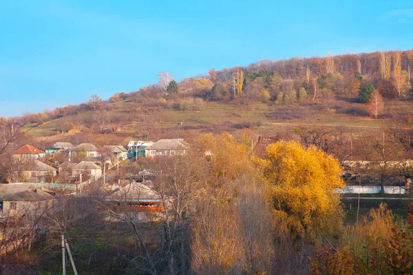 Goldener Herbst Dorf — Stockfoto