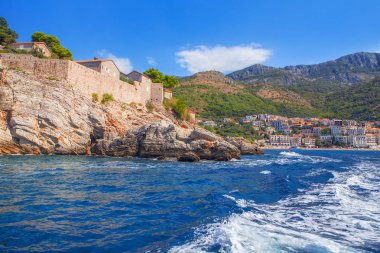 Sveti Stefan Adası, deniz görünümü