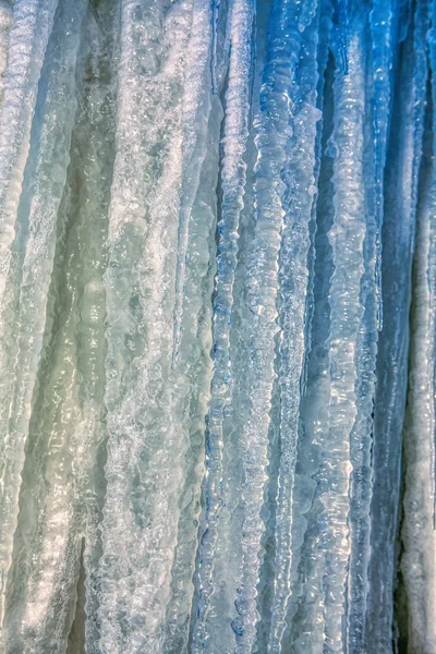 Деталі Каскаду Замороженої Води — стокове фото