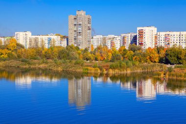 Rybnita şehir ve Moldova nehirden Nistru görünümünü 
