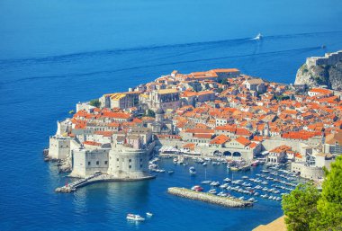 duvarlı şehir Dubrovnik Hırvatistan 