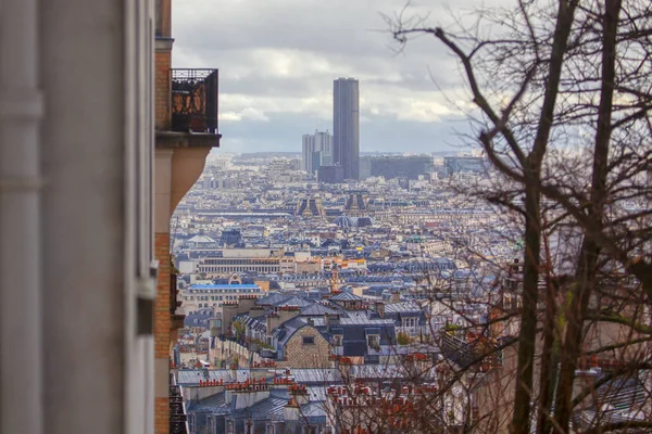 Luftaufnahme Von Paris Vom Balkon — Stockfoto