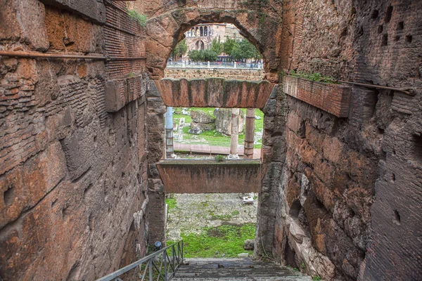 Restos Antigo Edifício Ruínas Roma — Fotografia de Stock