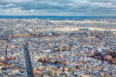 modern Paris havadan görünümü 