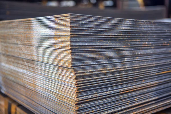 Stack Metal Sheets Construction — Stock Photo, Image