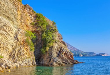 Deniz cliff ile kıyı sahne 