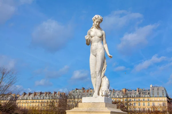 Çıplak Heykel Kadın Tuileries Bahçesinde Paris — Stok fotoğraf