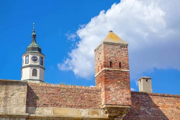 clock on the church tower