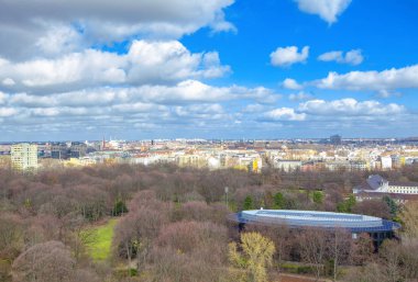 Berlin Tiergarten Park havadan görünümü 