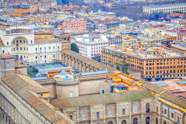 Roma ve Vatikan Panoraması havadan görünüm 