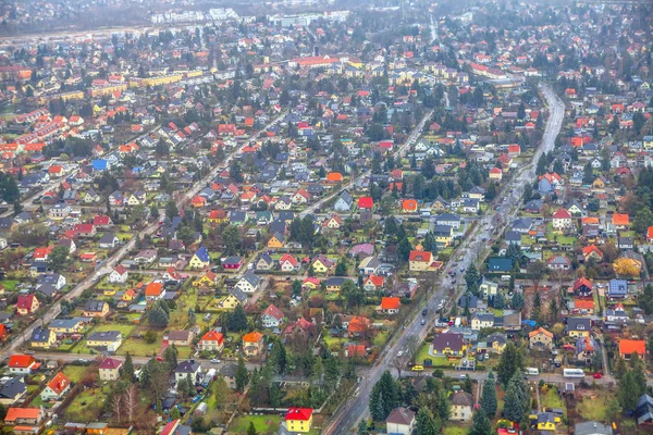 traditional village in Germany , aerial view