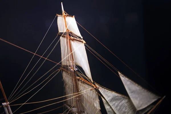 Macro Image Toy Sailboat — Stock Photo, Image