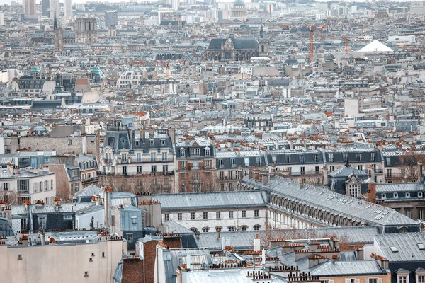 Pariser Landschaft Luftaufnahme Der Dächer — Stockfoto